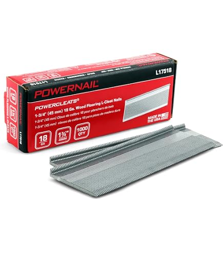 Snapklik.co : Powernail L20016 16 Gauge 2 Inch Length L-Cleat Nail For Hardwood Flooring