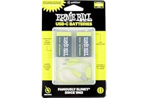 Ernie Ball USB-C Rechargeable 9v Battery by Paleblue - 2-Pack