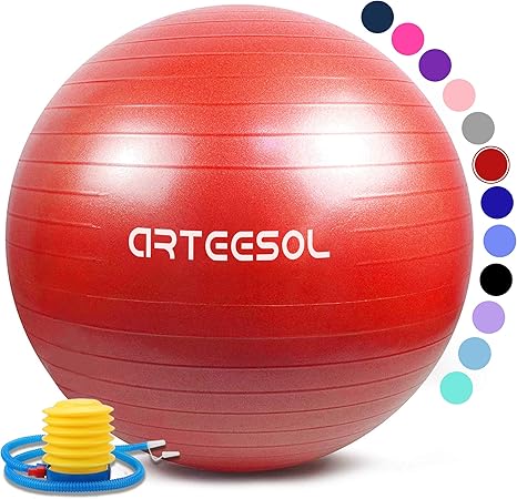 arteesol Bola de Ejercicio 45cm / 55cm / 65cm / 75cm Bola de Yoga ...