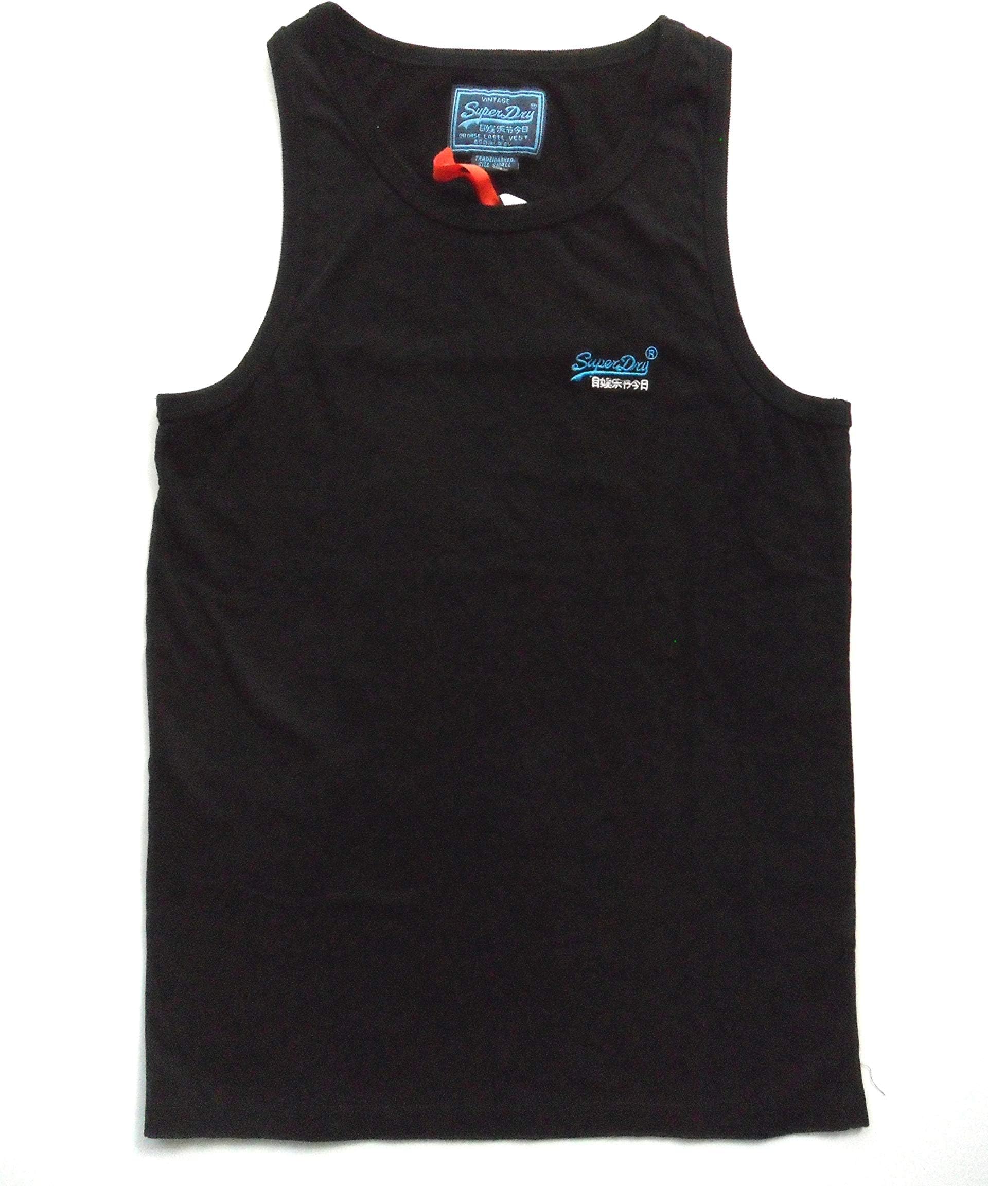 Orange Label Vintage Embroidery Vest Black (Small)