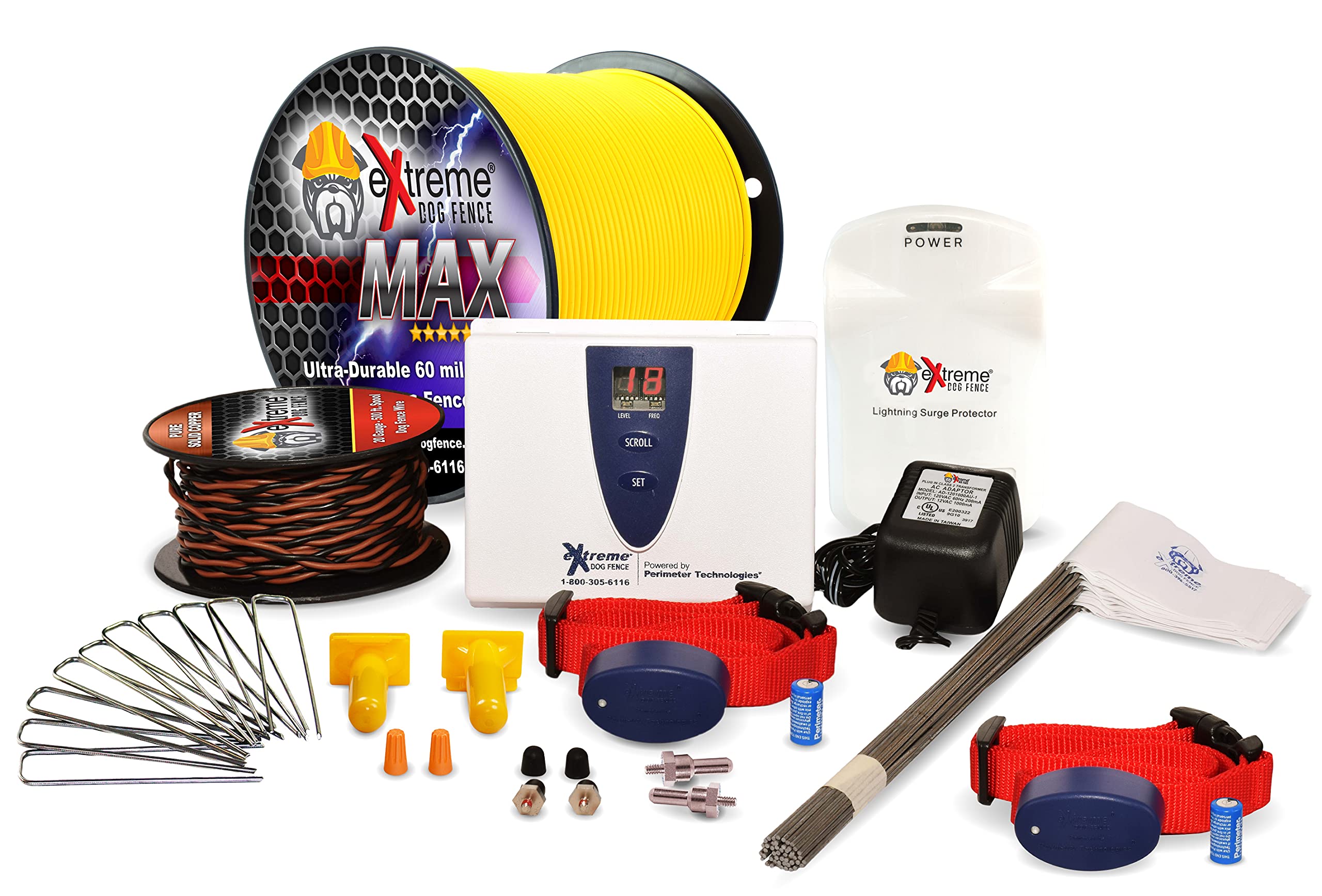 Photo 1 of Extreme Dog Fence Max Grade Electric Dog Fence - 2 Dog Kit - 2000 Feet of Heavy Duty -Plus Maximum Duty Wire for Ultimate Performance and Reliability