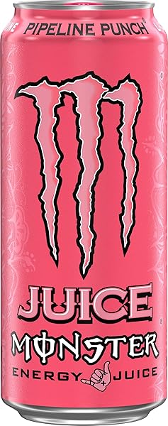 MONSTER ENERGY JUICE PIPELINE PUNCH, ENERGY DRINK, 16 OUNCE