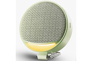 Hotmoon Portable White Noise Machine - Sound Machine with 8 Night Light Colors - 12 Soothing Sounds for Babies, Kids and Adults - Memory Function - 4 Timers - for Travel, On-The-Go, Registry Gift