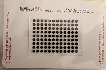 Eyetex Pallavi Bindi (Black, P7) Pack of 10