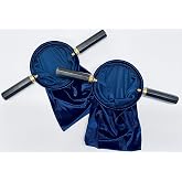 JWG Industries Velveteen Blue Church Religious Offering Bag Pouch, Set of 2