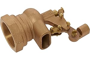 Robert Manufacturing RF610 Series Bob Red Brass Float Valve with Compound Operating Lever, 1-1/2" NPT Female Inlet x Free Flow Outlet, 180 gpm at 85 psi Pressure