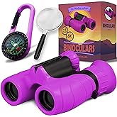 Binoculars for Kids – Perfect Toy for Little Boys and Girls – Extensive Set Incl. Magnifying Glass & Compass – Powerful Magnification 8X21 – 3 to 12 Year Old Kids for Toddler