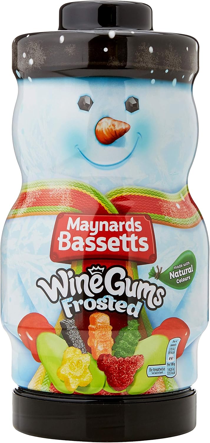 Maynards Bassetts Frosted Wine Gums Jar, 495 g, Pack of 4 Amazon.co.uk