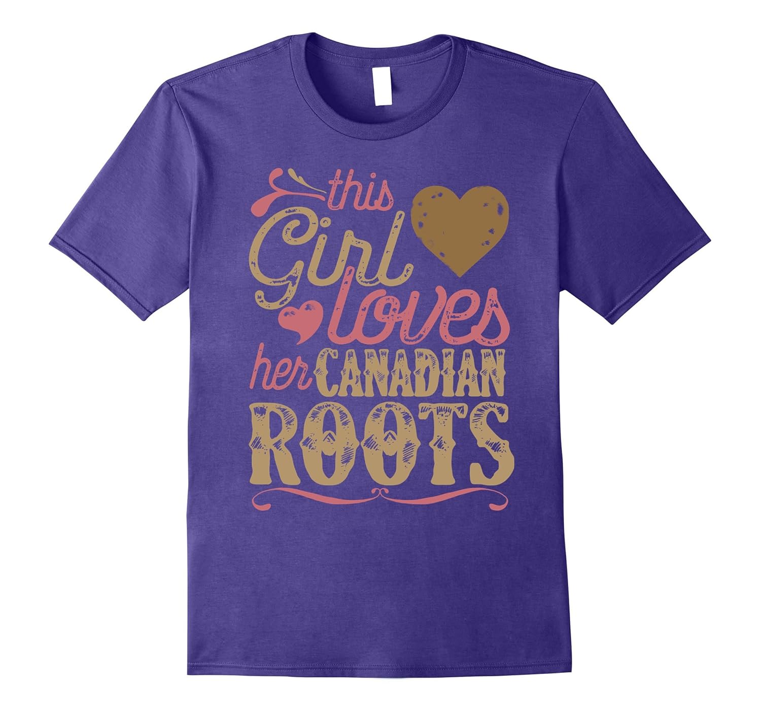 Canadian Roots Shirt Gift Present Patriot Canada Tshirt-Rose