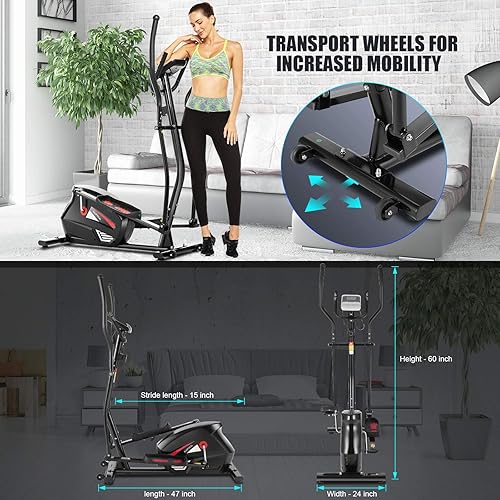 FUNMILY Elliptical Machine for Home Use, Cross Trainer Cardio