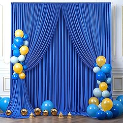 8 Panels Royal Blue Backdrop Curtains for Wedding
