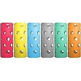 Brieftons Silicone Sleeves: 6-Pack Insulated Anti-Slip Protection Covers, Ultra Thick & Durable, Better Than Neoprene & Rubbe