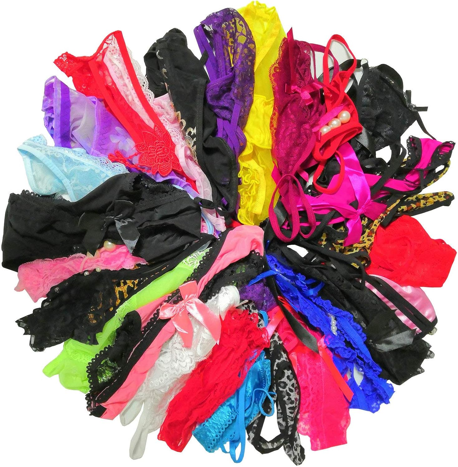 Celamirio Women's Sexy Naughty Thong Panties Underwear: Clothing