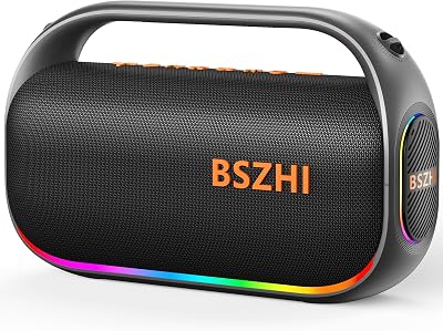 Coluna Bluetooth de 80W (120W de pico), potente, portátil, IPX6 à prova de água, sem fios, TWS, ao ar livre, para festas, viagens e campismo na praia, com luz, BT5.0, cartão USB/TF, AUX.