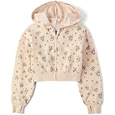 The Children's Place girls Long Sleeve Hooded Fleece Full Zip Up