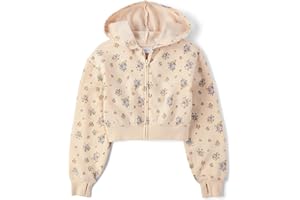 The Children's Place girls Long Sleeve Hooded Fleece Full Zip Up