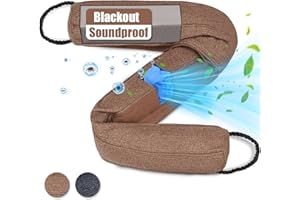 Mastery Mart 36 Inch Large Door Draft Stopper, Activated Charcoal, Purify Air and Odor, Soundproof Acoustic Foam for Noise Cancelling, Navy Blue