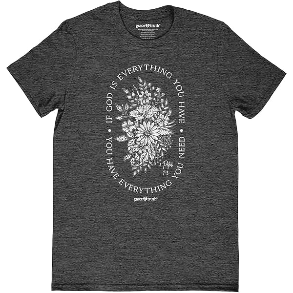 Kerusso Christian T-Shirt For Women - 'Let The Peace Of Christ' Message, Cotton Crewneck