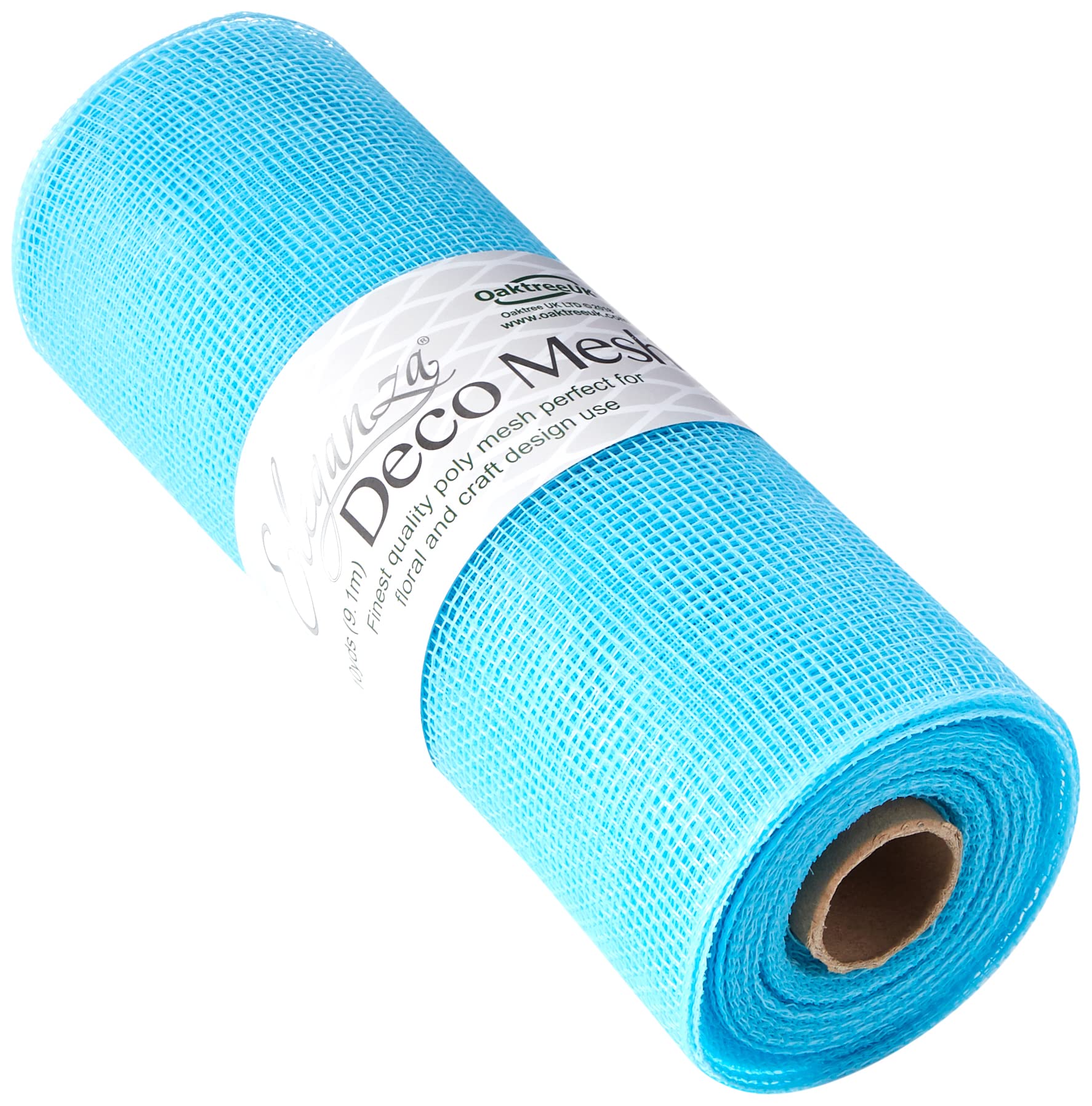 Eleganza Deco Mesh 25cm x 9.1m Light Blue No.25, Synthetic Material, 25 cm x 9.1 m