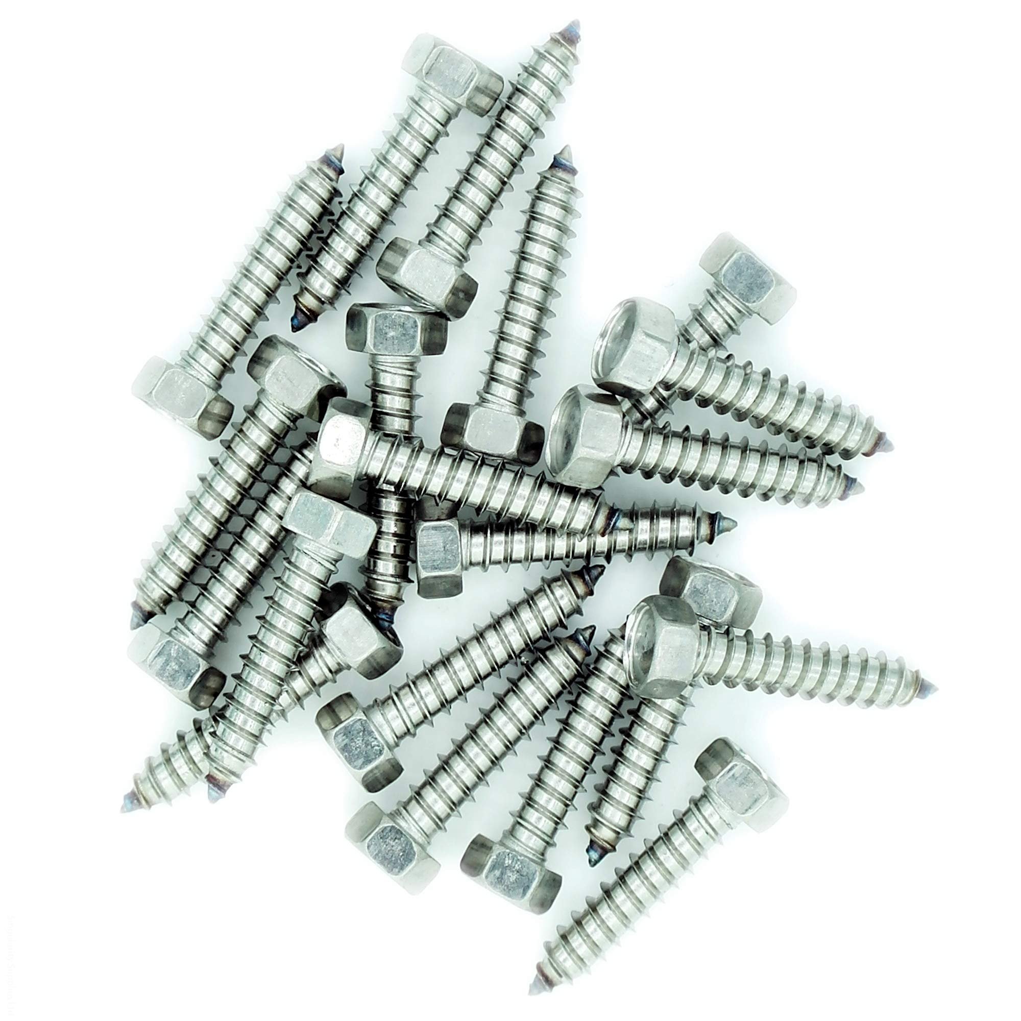 No.12 x 2.4 (5.5mm x 60mm) Hex Self-Tapping Screw - Stainless Steel (A2) (Pack of 20)