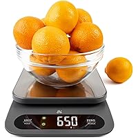 Greater Goods High Capacity Kitchen Scale - A Premium Food Scale That Weighs in Grams & Ounces w/a 22 Pound Capacity | Feat. 