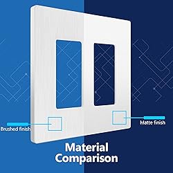 LIDER Brushed Finish Decorator Switch