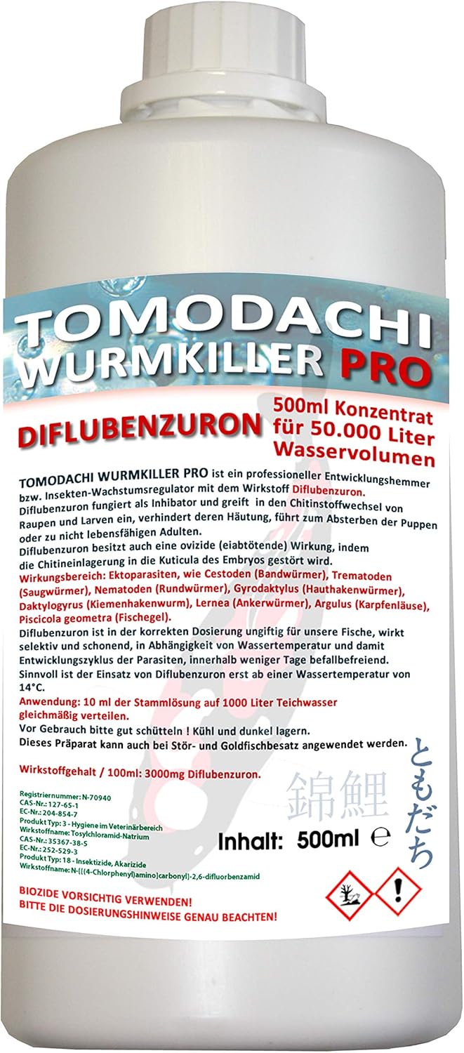 Wurmmittel für Koiteich und Gartenteich, effektives Mittel gegen