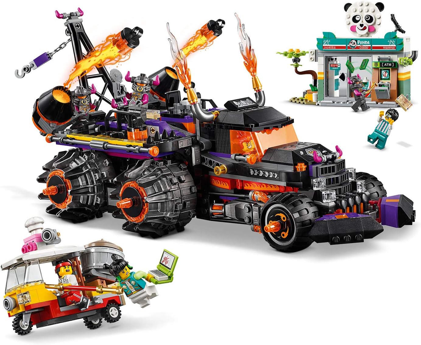 LEGO Monkie Kid Red Son’s Inferno Truck 80011 - Image 5