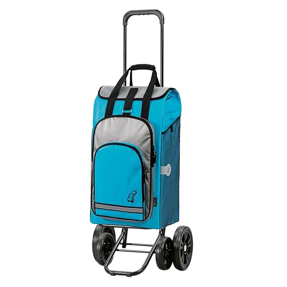 Andersen Shopper Quattro und 60 Liter Einkaufstasche Hydro türkis mit Kühlfach