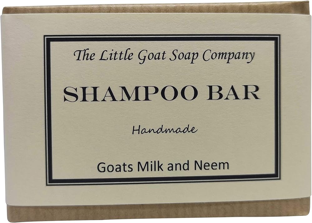 Little Goat Soap Company Shampoo Bar - Goats Milk Neem Oil 100g Itchy Scalp