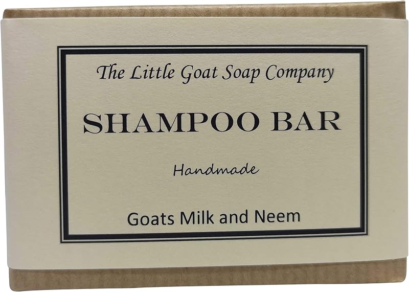 Little Goat Soap Company Shampoo Bar - Goats Milk Neem Oil 100g Itchy Scalp