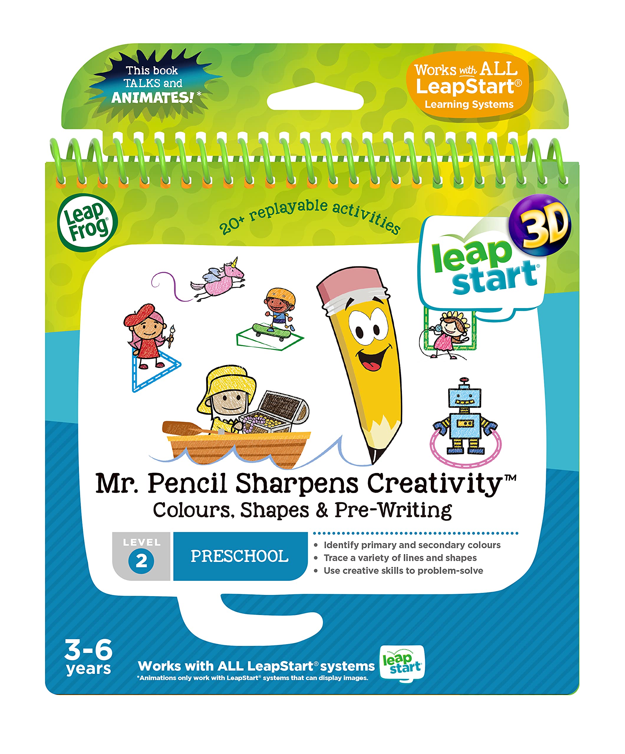 LeapFrog 462603 LeapStart Mr. Pencil Sharpens Creativity, Multi, 1.8 x 17.8 x 18.7 cm