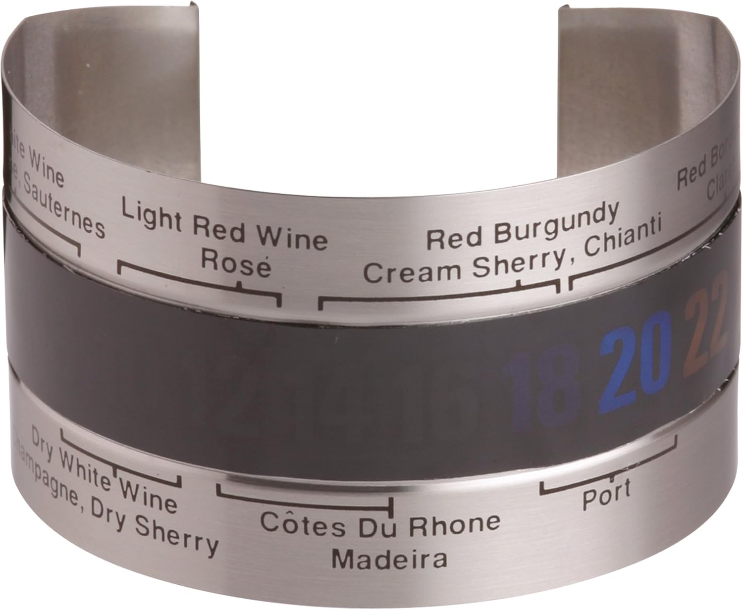 BarCraft Weinthermometer, Edelstahl