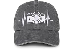 InnoBeta Photographer Gifts Cap for Women, Men - Camera - Adjustable Vintage Cotton Embroidered Hat - Photography Gift