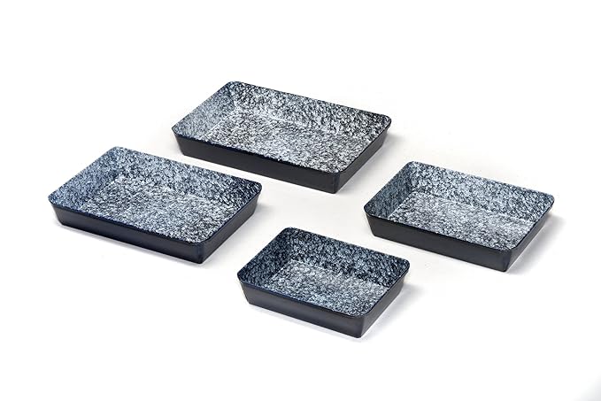 Auflaufform emailliert (4er Set)