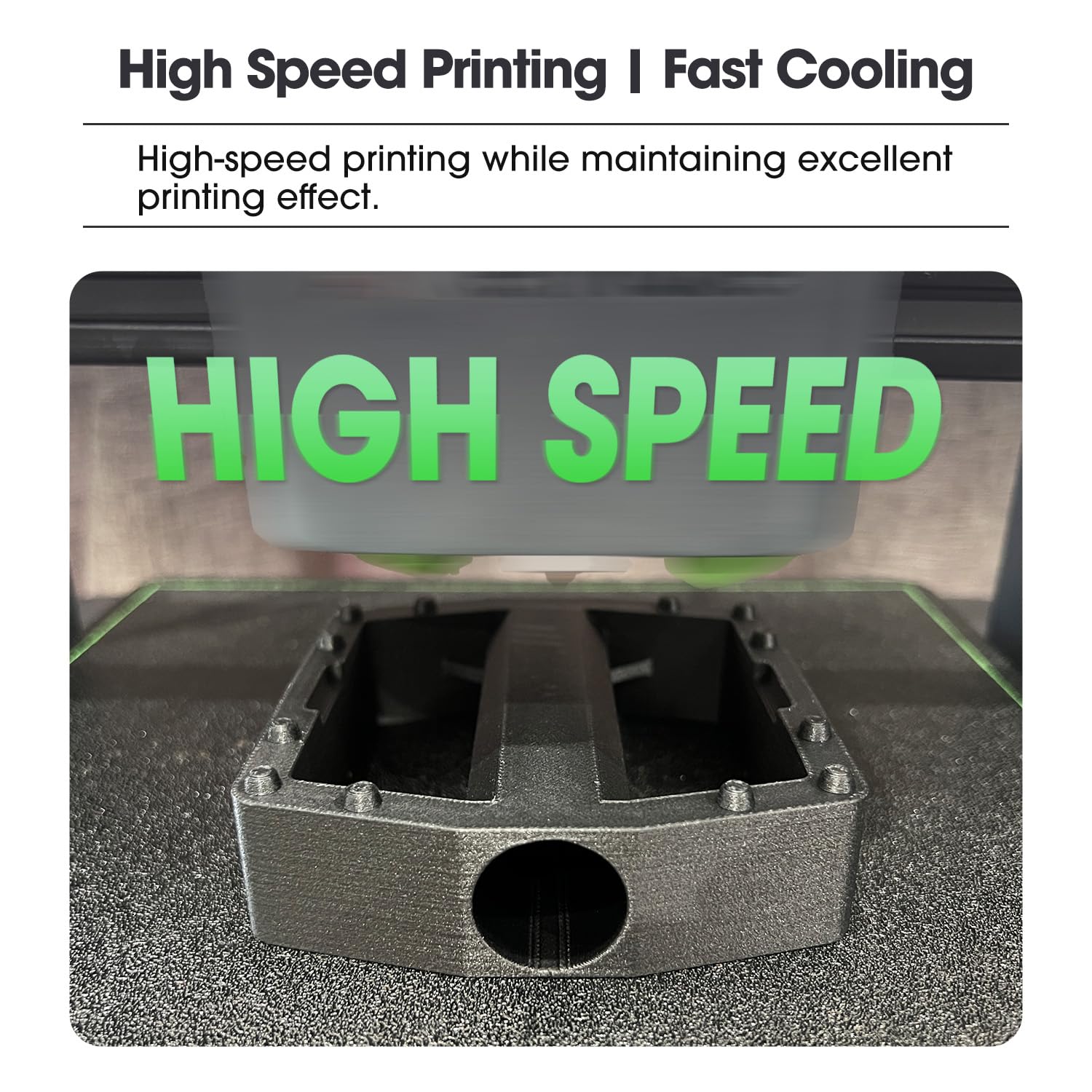 eSUN Kohlefaser Gefüllt PLA Filament 1.75mm, PLA-CF Carbon Fiber Filled PLA Filament Maßgenauigkeit +/- 0.03mm, 1KG Spule (2.2 LBS) 3D Druck Materialien für FDM 3D Drucker,Lila 4