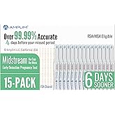 Amplim HCG Early Detection Pregnancy Test Bulk Stick – 6-Days Sooner, Extra Sensitive 10 MIU/mL, Midstream – Mom 2-Sec Easy Home Tests, 99.99% Accurate Pregnant Test Result (15 Pack)