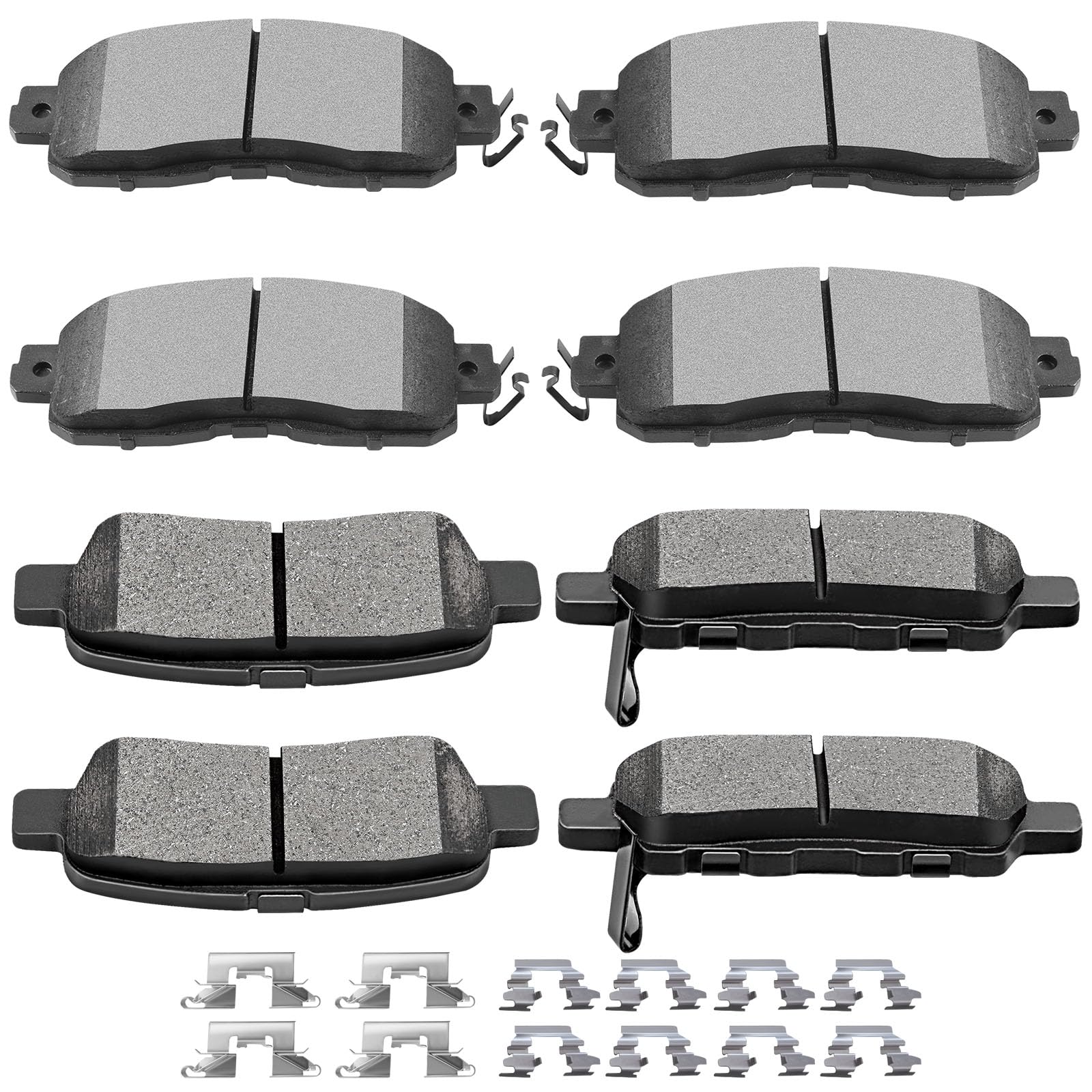 Photo 1 of SCITOO D1650 D905 Front Semi-Metal Rear Ceramic Brake Pads Sets Fit For Nissan Altima 2013 2014 2015 2016 2017 2018 2019 2020 2021 2022 2023