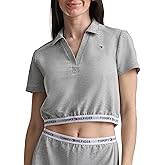 Tommy Hilfiger Womens Cropped Short-Sleeve Polo Shirt