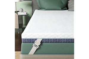 Releep 3 Inch Firm Mattress Topper Queen Size, Memory Foam Bed Topper with Soft & Firm Options for Back Pain Relief, Mattress Topper with 2-Sided Cover, Ergonomic 5-Zone Design, CertiPUR Certified