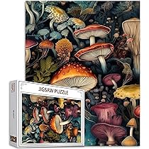 mushroomページ Amazon.com: Vintage Mushroom Puzzle 1000 Pieces for Adult