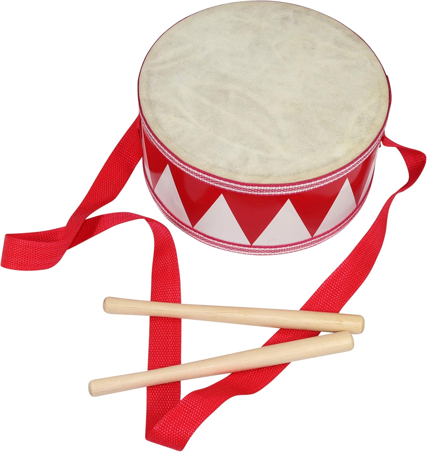 8inch Kids Drum Adjustable Strap Two Wooden Drumsticks Amazon.co