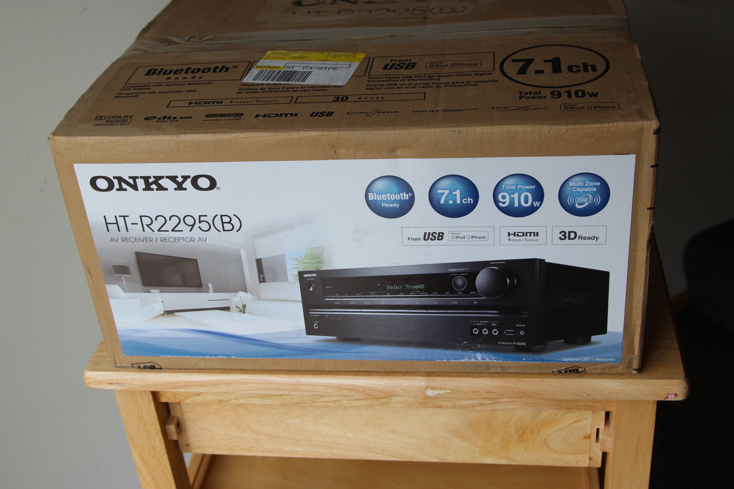 Onkyo HTR2295 7.1Channel Home Theater Receiver with USB for iPod