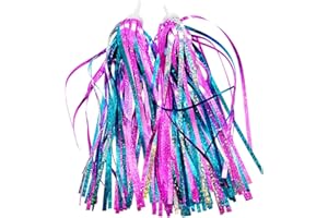 TIKBRO Kid's Bike Streamers Scooter Ribbons for Girls Boys Bicycle Handle Bar Tassels Fits Balance Bikes, Scooter,Tricycles