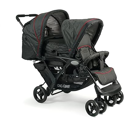 CHIC 4 BABY 274 20 Geschwisterwagen Duo, Jeans, blau