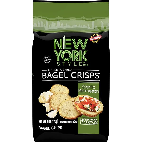 NEW YORK STYLE BAGEL CRISPS, PARMESAN GARLIC, 6...