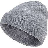 LEAZEAL 100% Merino Wool Beanie for Kids Toddlers 2-6, Double Layer Knit Beanie Boys Girls Winter Hat Ski Toque