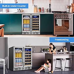 30" Wine and Beverage Refrigerator - Dual Zone Wine