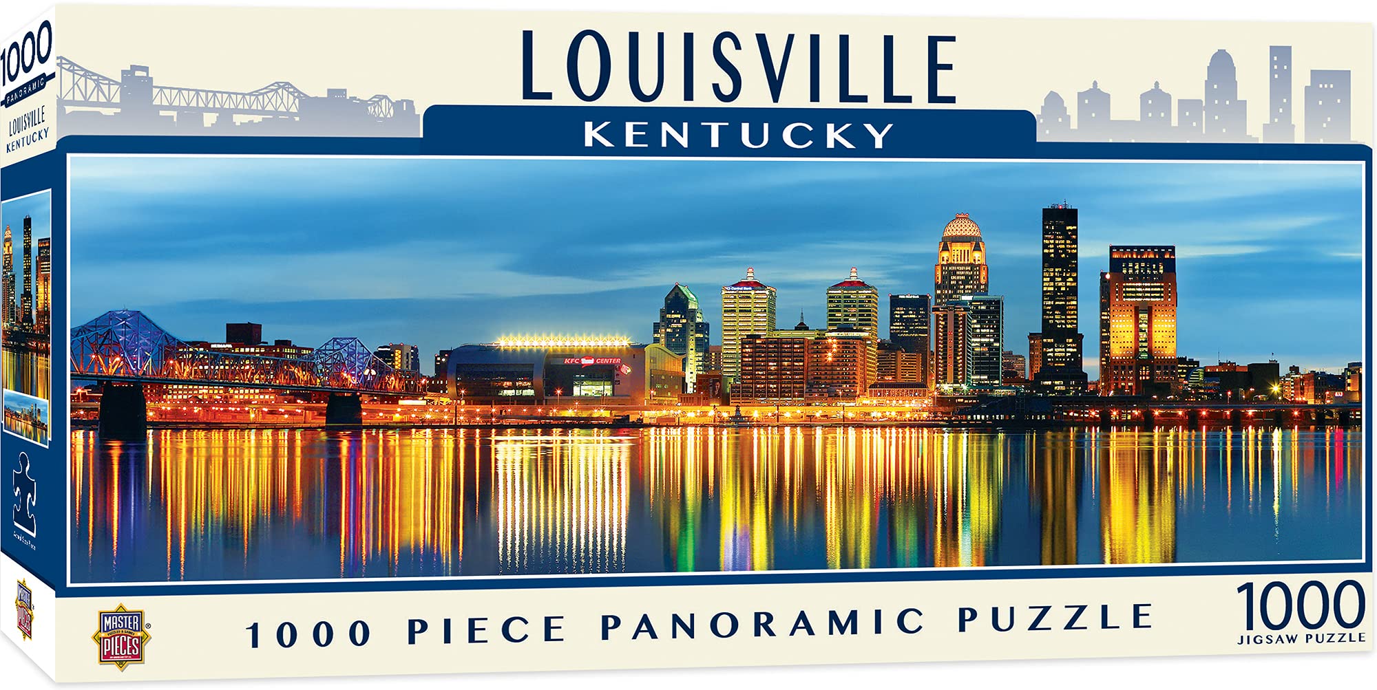 MasterPieces 1000 Piece Jigsaw Puzzle for Adults, Family, Or Youth - Louisville Panoramic - 13"x39"