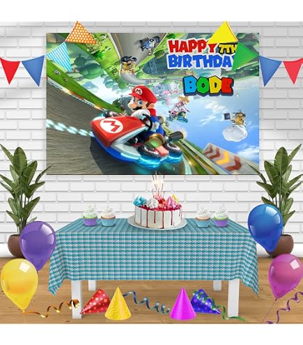 BLMHTWO Schulbus Happy Birthday Banner – 150x100 Cm, Aus Polyester, Mit Kupferösen, Für Geburtstags- Und Schulanfangs-Partys